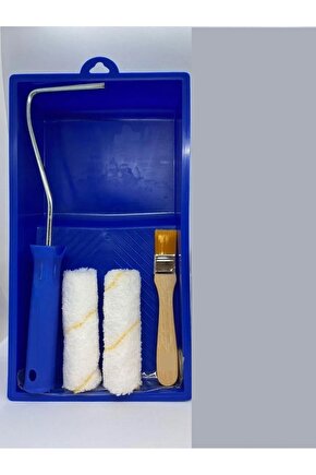 Sanatsal Dünya Saten Parmak Rulo Fırça Seti Tavalı