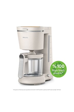 Çevre Dostu Mutfak 5000 Serisi Filtre Kahve Makinesi, 1.2L Kapasite, Krem, HD512000