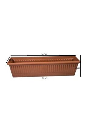 Çiçek Saksısı Plastik - Balkon Saksısı 71 Cm