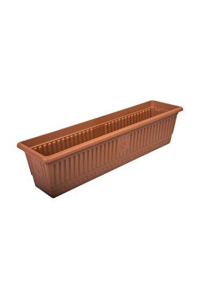 Hak Plastik No3 Dikdörtgen Uzun Balkon Saksısı Sebze Saksı Çiçek Saksı