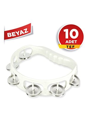 10 Adet Beyaz Renk Tef Kına Tefi Zilli Tef Kına Gecesi Malzemesi Kına Gecesi Tefi Def Nedime Tefi