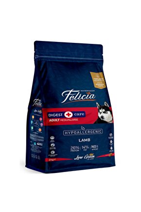 Orta Ve Büyük Irk Kuzulu Düşük Tahıllı Yetişkin Köpek Maması 3kg Flc-007 Flc-007, One Size