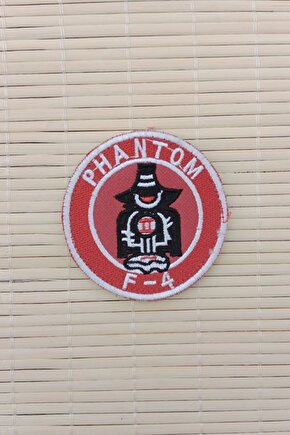 Phantom F 4 Yazili Nakis islemeli Arma Pec Patch