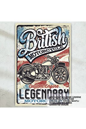 ingiltere britanya motor yarışı spor ev dekorasyon tablo retro ahşap poster
