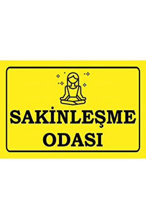 sakinleşme odası uyarı levhası yoga meditasyon komik sözler duvar yazıları retro ahşap poster
