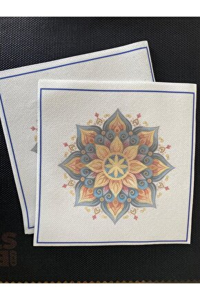 Aırlaıd 14 40x40 Beyaz Motif Baskılı Peçete