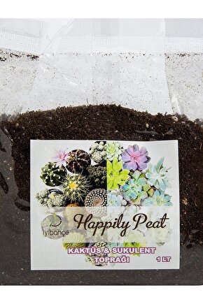 Happily Peat Kaktüs Sukulent Toprağı 1 lt