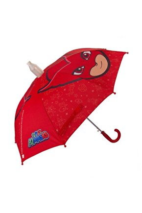 Kırmızı Erkek Çocuk Pjmasks No:4 Lisanslı Çocuk Şemsiyesi