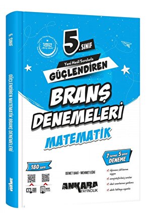 5.sınıf Güçlendiren Matematik Branş Denemeleri