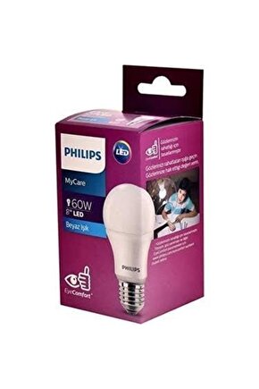 Mycare Led Lamba 8w-60w 6500k Beyaz Işık