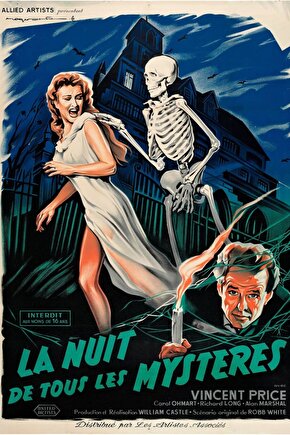 House on Haunted Hill (1959) ( FOLYO ) - AFİŞ - POSTER-3621