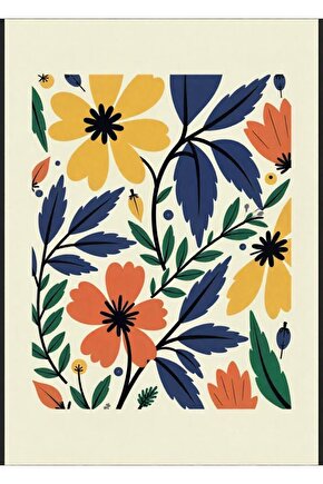 Matisse - Sanat - Soyut - Doğa - Ev - Yaşam ( 2 Li Çerçevesiz ) Poster - Afiş - Tablo NNHT678