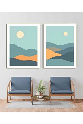 9 Parça Karışık Ahşap Tablo Seti halk müziği aşıklar ozanlar retro ahşap poster seti