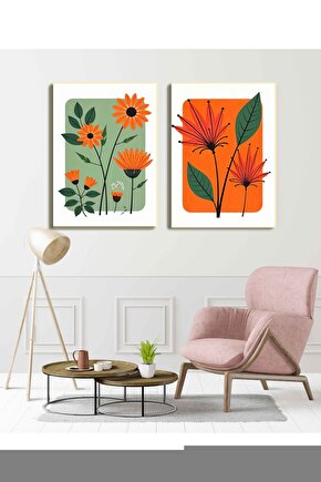 Matisse - Sanat - Soyut - Doğa - Ev - Yaşam ( 2 Li Çerçevesiz ) Poster - Afiş - Tablo NNHT250