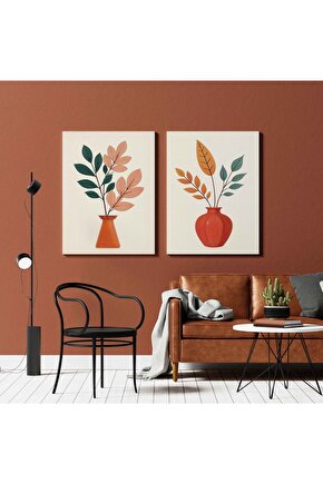 Matisse - Sanat - Soyut - Doğa - Ev - Yaşam ( 2 Li Çerçevesiz ) Poster - Afiş - Tablo NNHT122