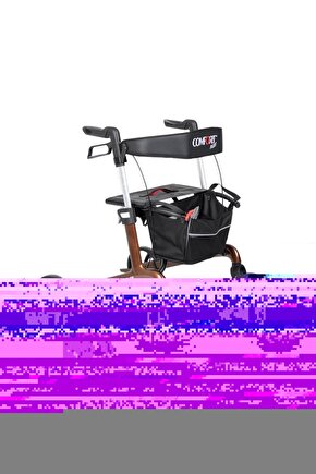 Comfort Plus Spırıt X4 Carbon Fiber Rolatör Yürüteç Kahverengi