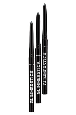 Glimmersticks Asansörlü Açılıp Kapanabilen Göz Kalemi Saturn Grey Üçlü Set