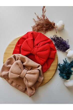 Kız Bebek & Çocuk Renkli Bone 2Li Set