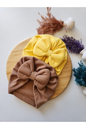 Kız Bebek & Çocuk Renkli Bone 2Li Set