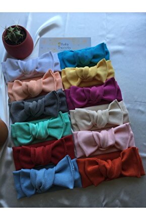12’li Kombin El Yapımı Kız Bebek Bandana