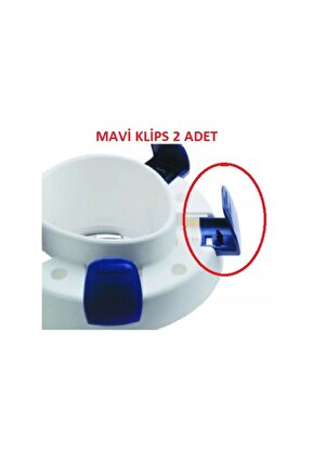 Klozet Yükselteci Alt Mavi Klipsleri 2 Adet Alt Kulakları Tutturma Aparatları Ayak