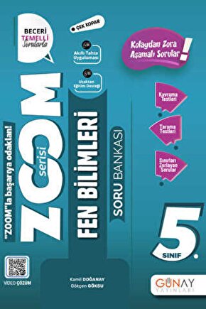 Günay 5.sınıf Zoom Serisi Fen Bilimleri Soru Bankası