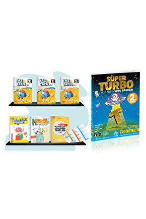 2.Sınıf Süper Turbo Tüm Dersler Soru Bankası + Öğretmenevde Yaz Tatil Seti