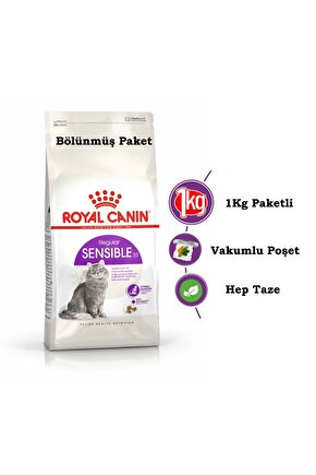 1Kg Vakumlu Fhn Sensible 33 Sindirim Hassasiyetli Kediler Için Kuru Mama - kısır olmayan