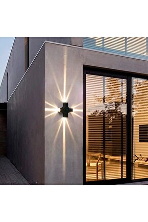 Elektrikle Çalışır, 4 Watt, Modern Tasarım İç ve Dış Mekan Duvar Apliği, 3200 Kelvin, 220V Led Aplik