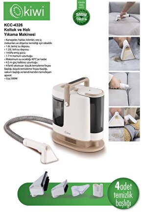 Kcc-4326 Koltuk ve Halı Yıkama Leke Çıkartma Makinesi