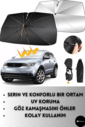 Tüm Araçlar İçin Araba Ön Cam Güneşlik Katlanabilir Güneşlik Şemsiye Ön Cam Gölgelik ESNEK