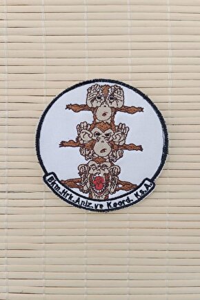 bkm.mrk.anlz.koord.ks.a yazili nakis islemeli arma pec patch