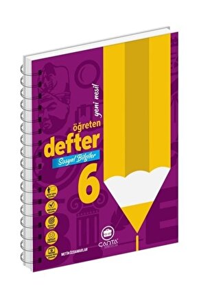6. Sınıf Sosyal Bilgiler Yeni Nesil Öğreten Defter Çanta Yayın (Güncel İçeriğe Sahiptir)