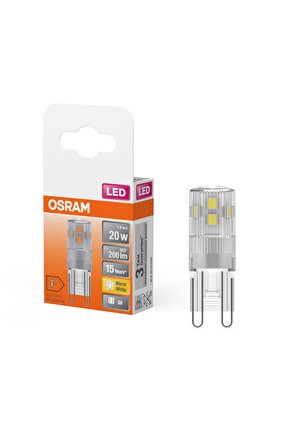 1,9w= 20w G9 Duylu Led Kapsül Ampul2700k-sarı Işık200 Lumen