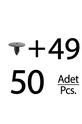 Renault ve Dacia için Davlumbaz Klipsi- 50li