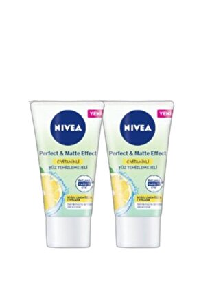 Perfect & Matte Effect C Vitaminli Yüz Bakım ve Yüz Temizleme Jeli 50 ml *2 Adet