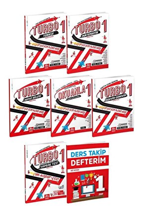 1. Sınıf Turbo 2. Dönem Eğitim Seti (7 Kitap)  Umay Ateş  Model Eğitim Yayıncılık  9786257846608