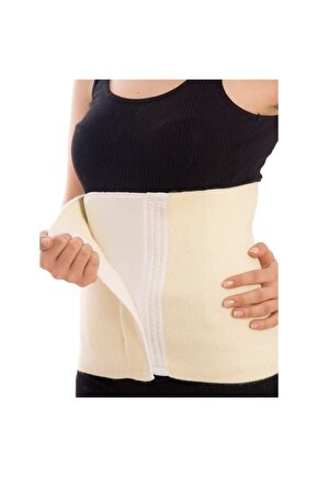Unisex Krem Cırtlı Yün Korse