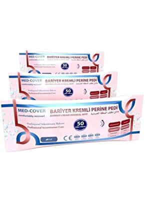 BARİYER KREMLİ PERİNE TEMİZLEME PEDİ 50li 3 ADET