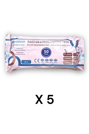 Bariyer Kremli Perine Bölgesi Temizleme Pedimendili 50li- 5 Paket