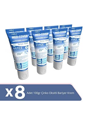 Med-cover Çinko Oksit Bariyer Krem 100gr X 8 Adet