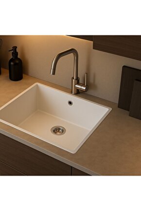 Granit Evye KOTARU Series White 55x46 (BEYAZ)