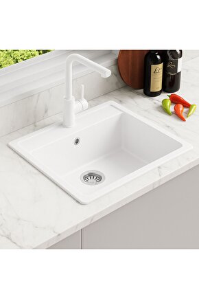 Granit Evye KOMORI Series White 58,5x49,5 (BEYAZ)