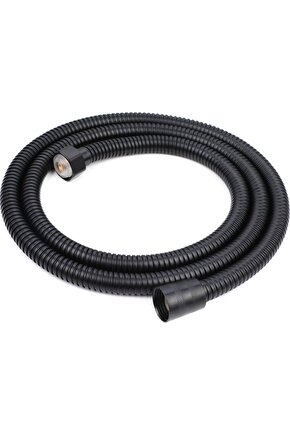 Spiral Duş Hortumu Paslanmaz 150 Cm Siyah