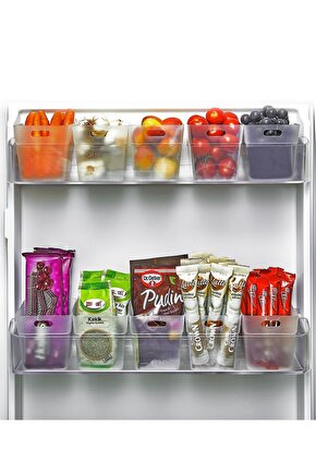 12 Li Buzdolabı Içi Mini Düzenleyici Kutu Organizer - Buzdolabı Kapak Düzenleyici