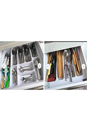 55x49 Cm. Beyaz Kaşıklık Ve Kepçelik 2li Set (51X41 CME KADAR KESİLEBİLİR)