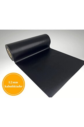48 Cm X 1 M Siyah Çizgi Desenli Suni Deri, Çekmece Içi Kaydırmaz Çekmece Halısı, Raf Örtüsü