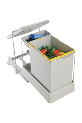 81550 Raylı Dolap Içi Çöp Kovası Gri 20 Lt