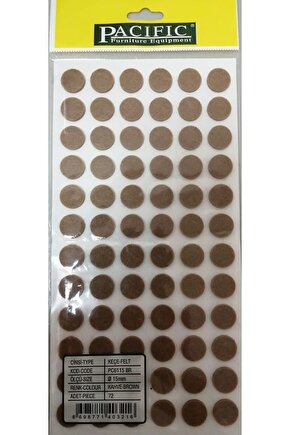 Yapışkanlı Mobilya Keçesi 15 Mm 72 Adet