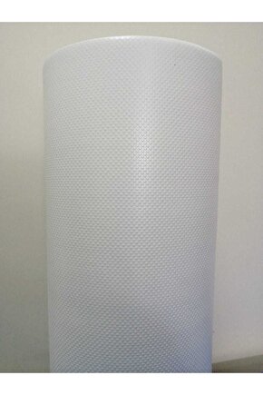 48 Cm X 5 Metre Beyaz Kabartma Nokta Desenli Çekmece Içi Kaydırmaz Halı , Raf Örtüsü